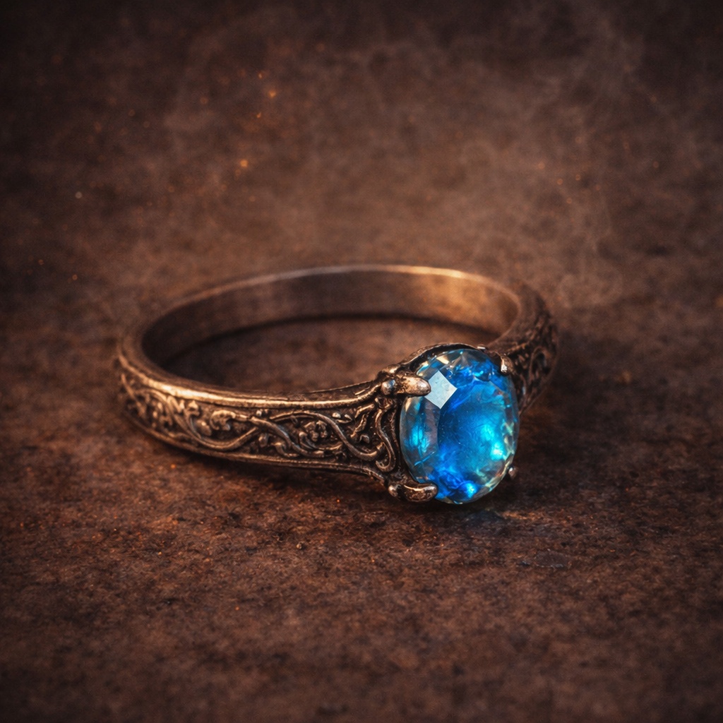 Колечко с камушком