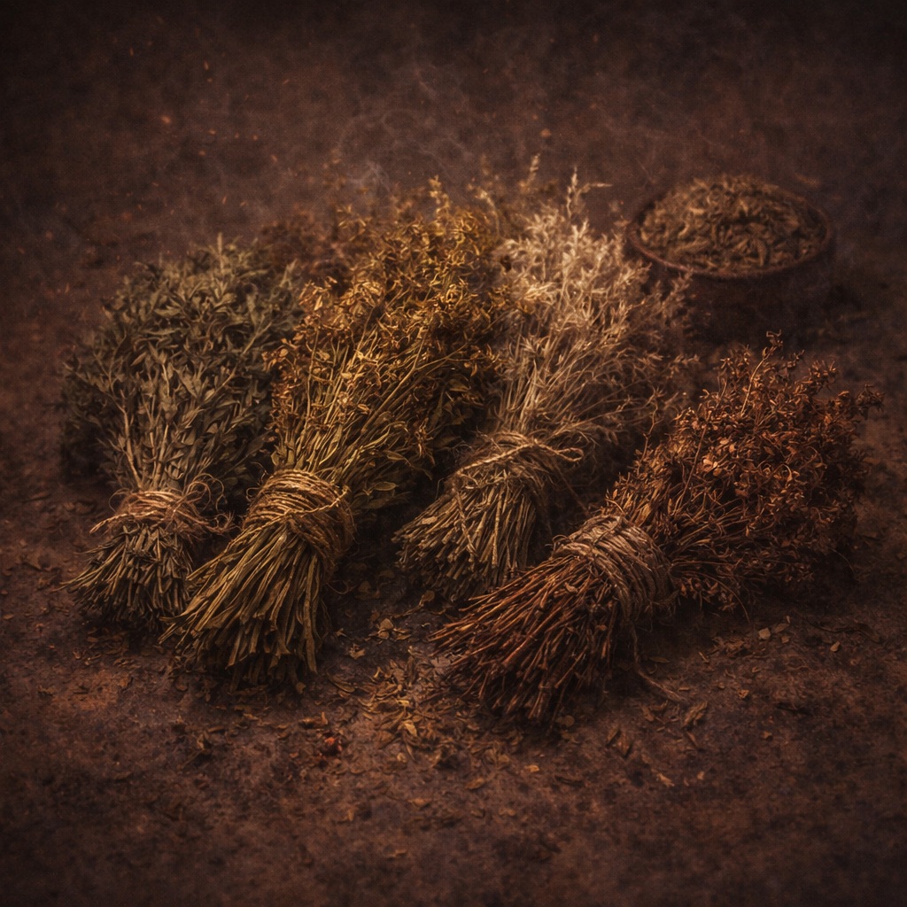 Пучки сухих трав